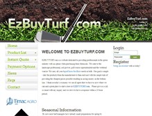 Tablet Screenshot of ezbuyturf.com